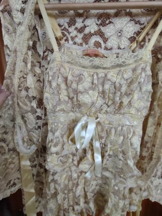 Conjunto de Encaje Beige
