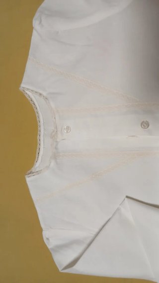 Camisa Baturra Niña Blanca. 7-9 años