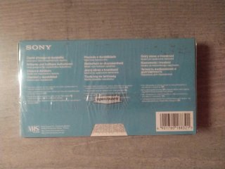 Cinta VHS Sony 120 Minutos
