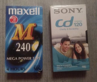 Cinta VHS Sony 120 Minutos