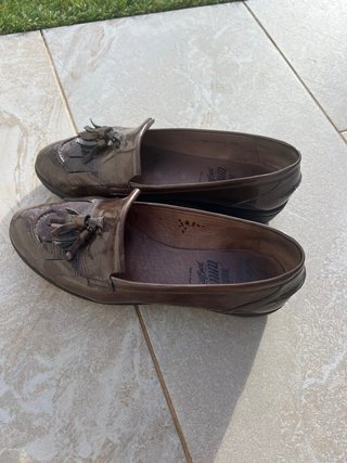 Mocasines Wonders Marrones con Borlas