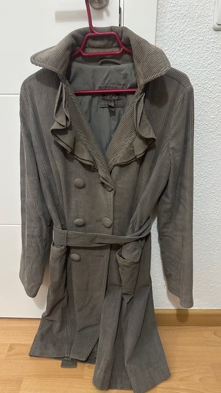 Abrigo pana gris Talla XL