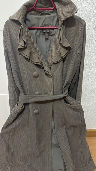 Abrigo pana gris Talla XL