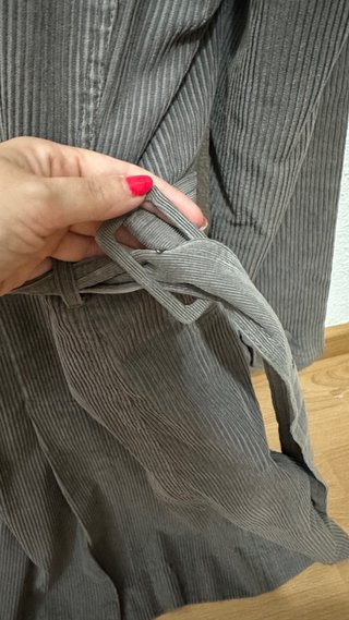 Abrigo pana gris Talla XL