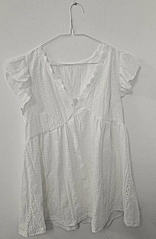 Vestido premamá Shein floral azul