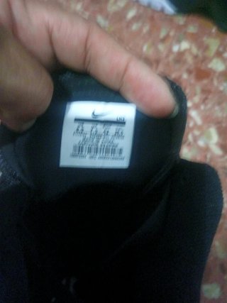 Zapatillas Nike Air Diamont Negras Blancas
