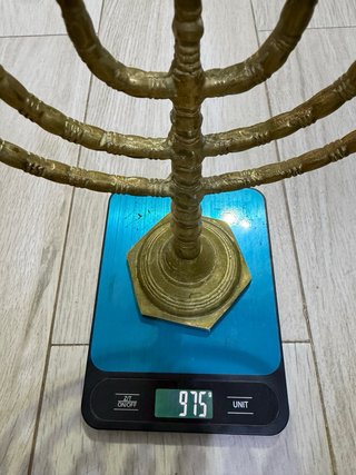 Candelabro 7 brazos de bronce
