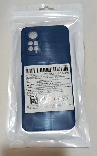 Funda Silicona Azul Xiaomi Redmi Note 11