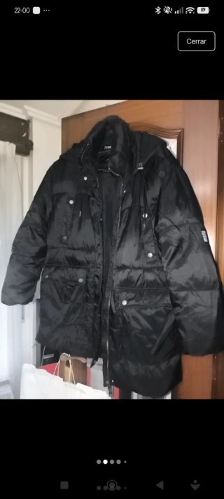 Abrigo Pull&Bear Negro Talla M