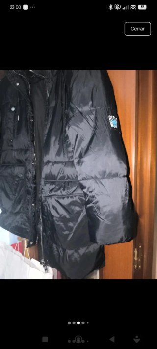 Abrigo Pull&Bear Negro Talla M