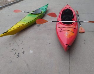Pack Kayaks Dagger (1 y 2 plazas) + 3 Palas ¡
