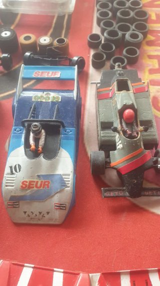 Lote Coches Scalextric y Piezas