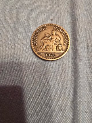 Moneda Antigua 1925 Comercio Industria