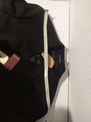 Abrigo de lana negro talla 58-60