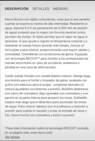 Mono de Esquí Berenjena  NUEVO CON ETIQUETAS