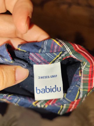 Conjunto bebé niño cuadros