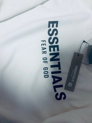 Sudadera Essentials Blanca Talla S