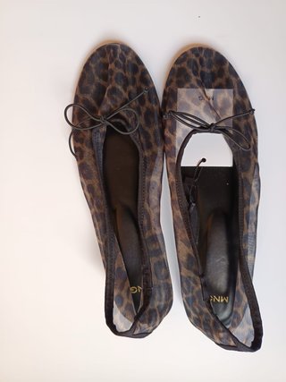 Manoletinas Leopardo Mango Talla 39