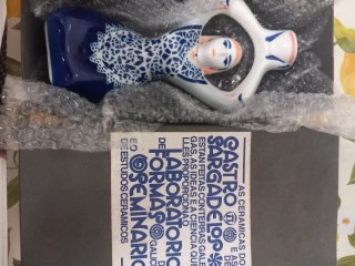 Figura Sargadelos Porcelana Mujer