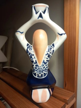 Figura Sargadelos Porcelana Mujer