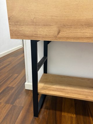 Mueble de entrada madera y metal