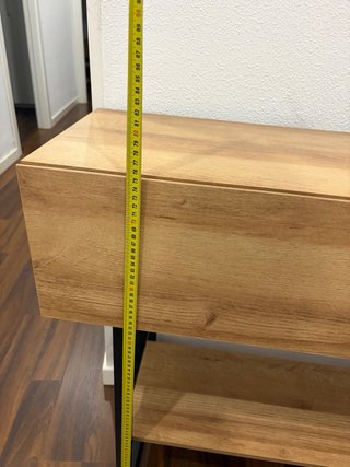 Mueble de entrada madera y metal