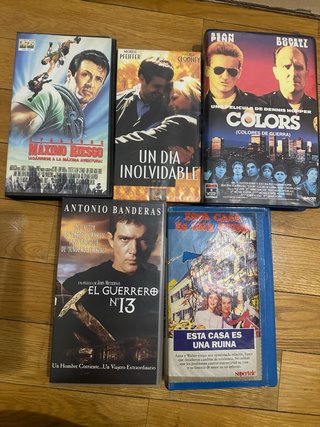 Lote 5 Películas VHS Acción/Crimen/Drama