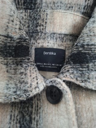 Sobrecamisa Cuadros Bershka Talla M/L