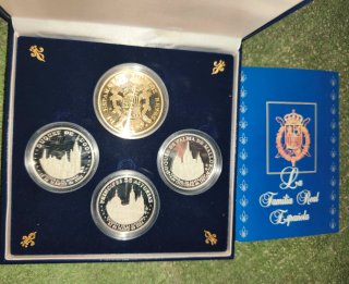 Colección plata Medallas Familia Real Española