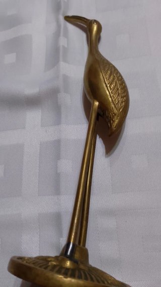 Figura de Pájaro en Bronce