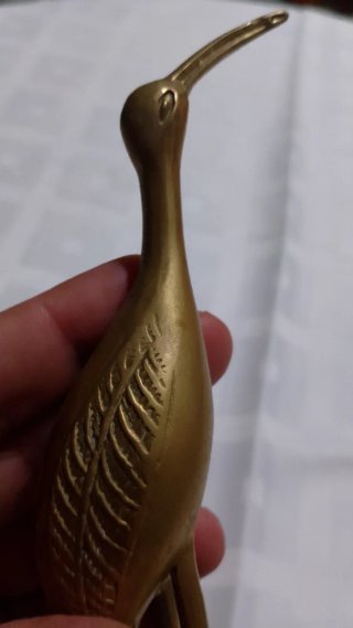 Figura de Pájaro en Bronce