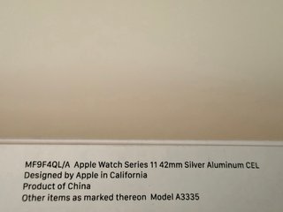 Apple Watch Series 11 42mm Celular Gris/Plata