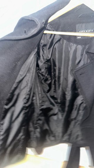 Abrigo Zara Basic Negro Talla XXL