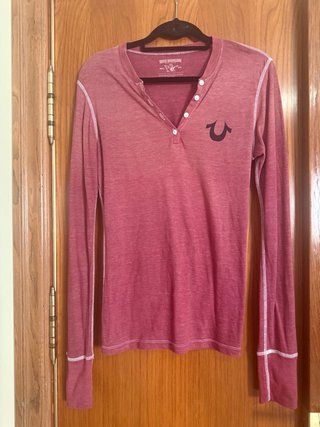 Camiseta granate True Religion Roja