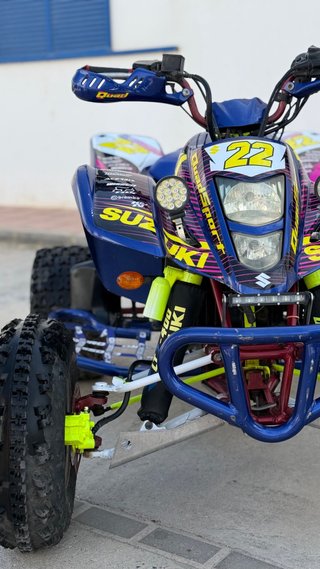 Quad Suzuki LTZ Azul y Amarillo