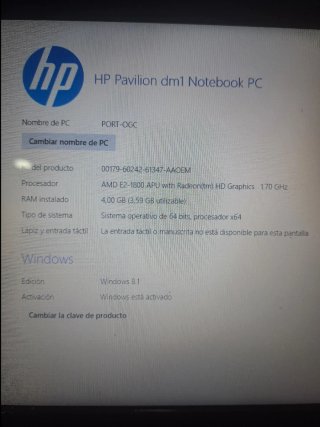 HP Pavilion dm1 Notebook PC