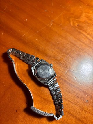 Reloj Seiko Automático Plata y Negro