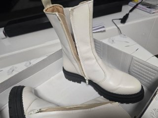 Botines blancos talla 38
