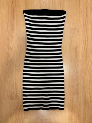Vestido de tubo Bershka rayas Talla M sin estrenar