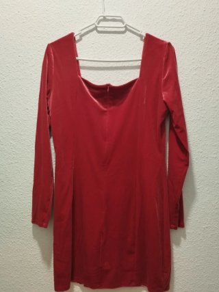 Vestido Terciopelo Rojo Pinke