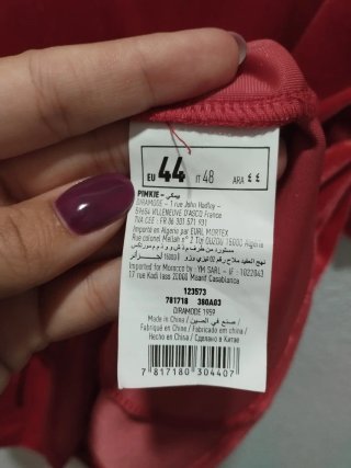 Vestido Terciopelo Rojo Pinke