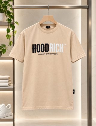 Camiseta Hoodrich Beige Talla XS