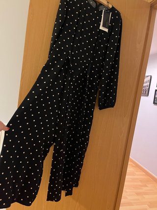 Mono Largo Stradivarius Negro Talla M NUEVO
