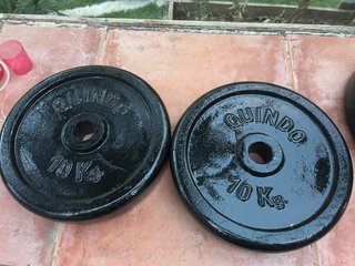 2 discos QUINDO 10 kg (30mm)