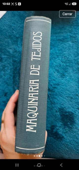 Libro Antiguo Maquinaria de Tejidos (1919) 1° ed