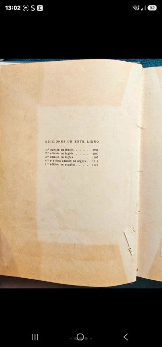 Libro Antiguo Maquinaria de Tejidos (1919) 1° ed