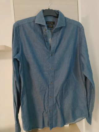 Camisa Massimo Dutti Azul Talla M (algodón/lyocell