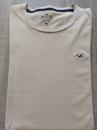 Camiseta Hollister talla L Beige