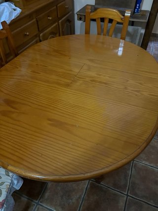 Mesa de Madera Plegable con 4 Sillas