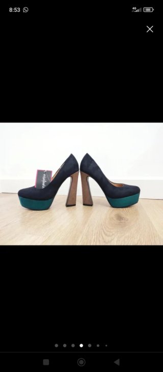 Zapatos N°35 tacón con plataforma. OFERTAAAAAAAAA